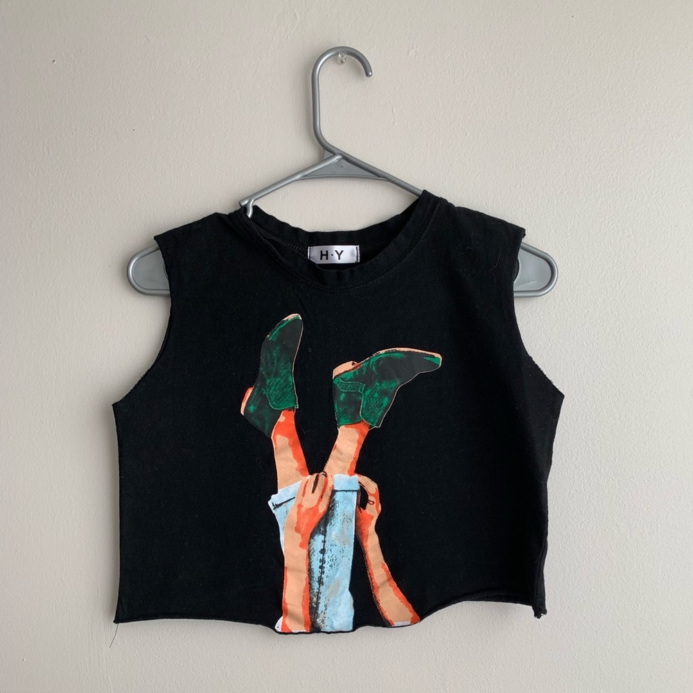 Graphic Crop Tank